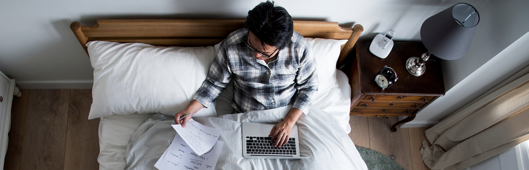 Person working from home